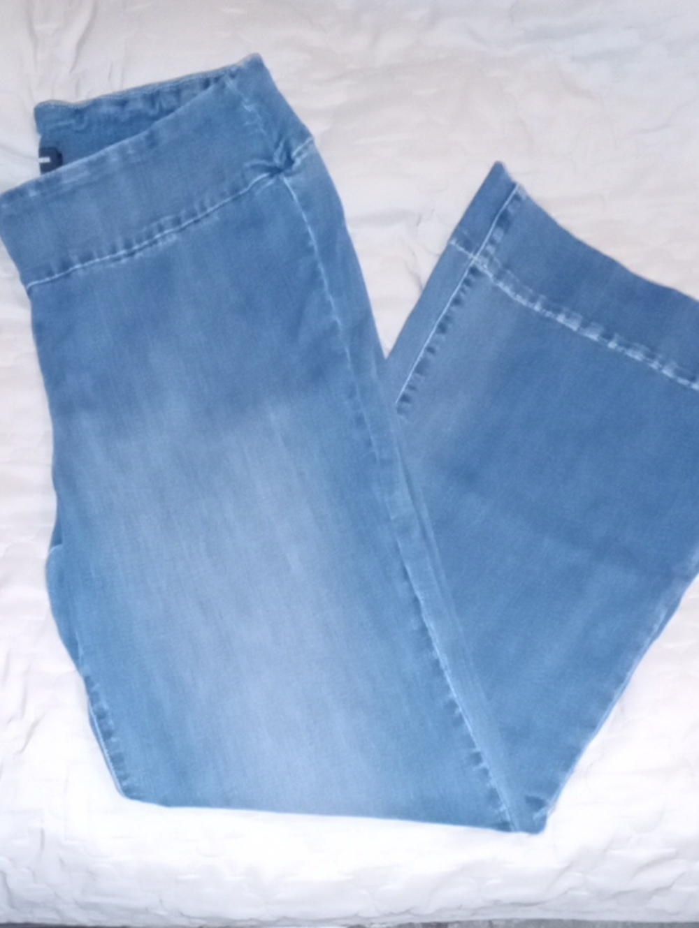 Express Women’s Light Blue 70's  Flare Jeans